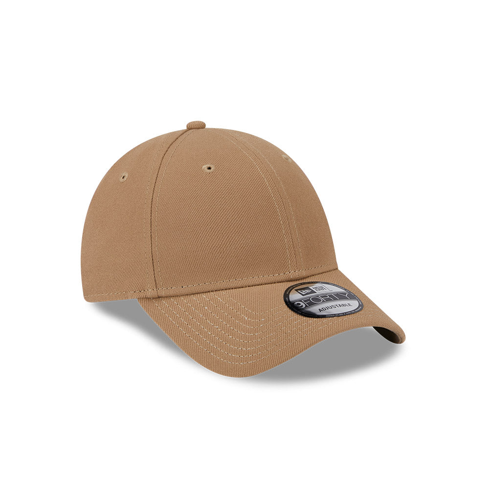 New Era Hat - Blank Seasonal Essentials Khaki 9Forty Strapback Cap